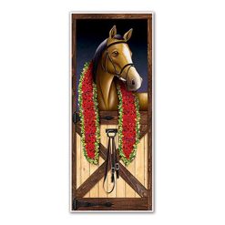 Beistle Horse Racing Door Cover