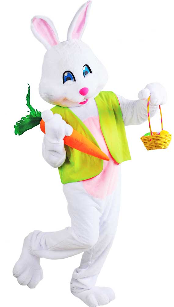 Morris Costumes Easter Bunny Costumes Bunny Deluxe Mascot Costume 1 Morris Costumes Easter Bunny Costumes Bunny Deluxe Mascot Costume