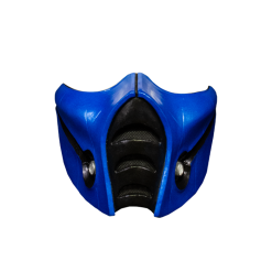 56 Half Masks Mortal Kombat Sub-Zero Mask- Officially Licensed
