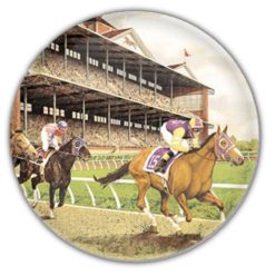 Caufield's Novelty Vintage Derby - Racetrack Button