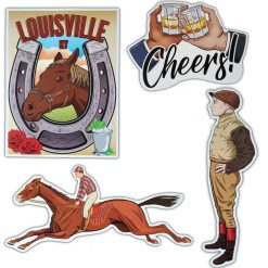 Caufield's Novelty Vintage Derby - Large Cutouts 4 Per Pkg