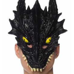 HM Smallwares Black Dragon Mask Half Masks