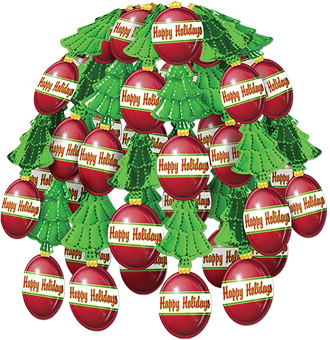 Beistle Happy Holidays Ornament Metallic Cascade Metallic Decor 1 Beistle Happy Holidays Ornament Metallic Cascade Metallic Decor