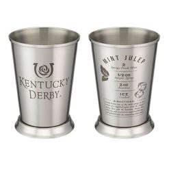 West Coast Novelty Kentucky Derby Icon Merchandise Kentucky Derby Stainless Steel Mint Julep