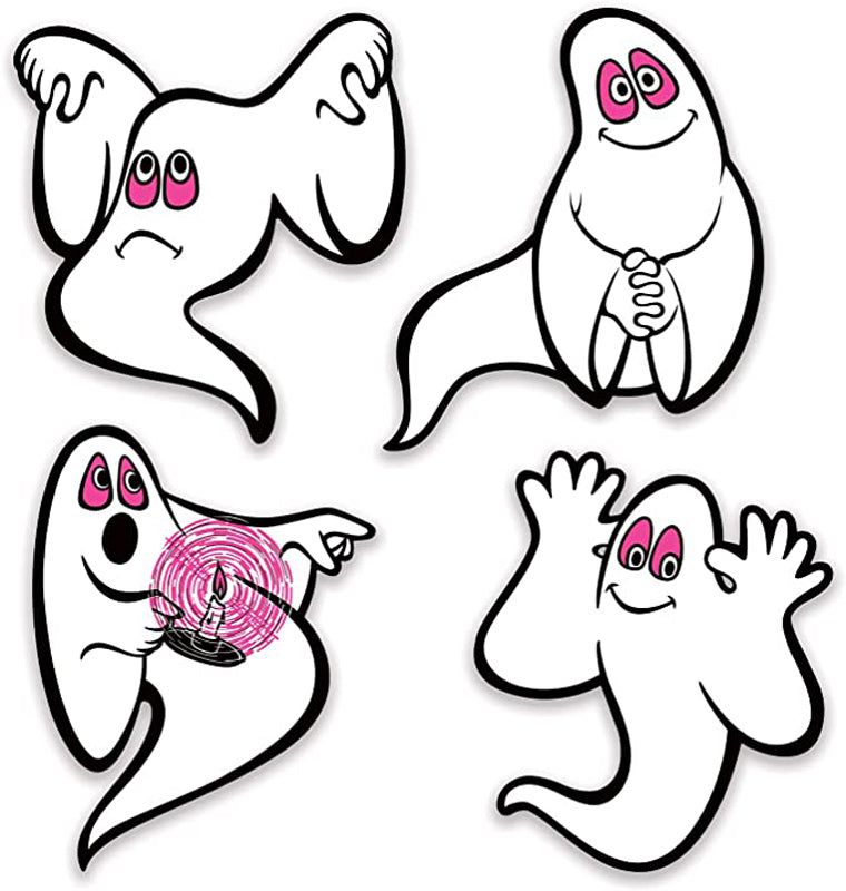 Beistle Vintage Halloween - Ghosts Peel 'N Place 1 Beistle Vintage Halloween - Ghosts Peel 'N Place
