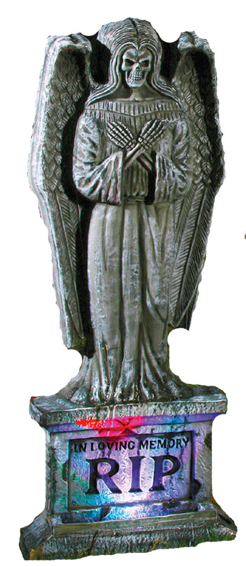 Fun World Cemetery Tombstone - 24" Gothic Light Up Angel 1 Fun World Cemetery Tombstone - 24" Gothic Light Up Angel