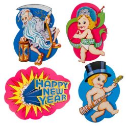 Beistle Party Supplies True Vintage - New Year Cutouts