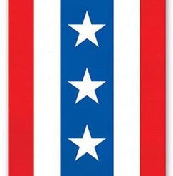 Beistle Decor Patriotic Fabric Column Bunting