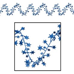 Beistle Blue Star Garland Decor