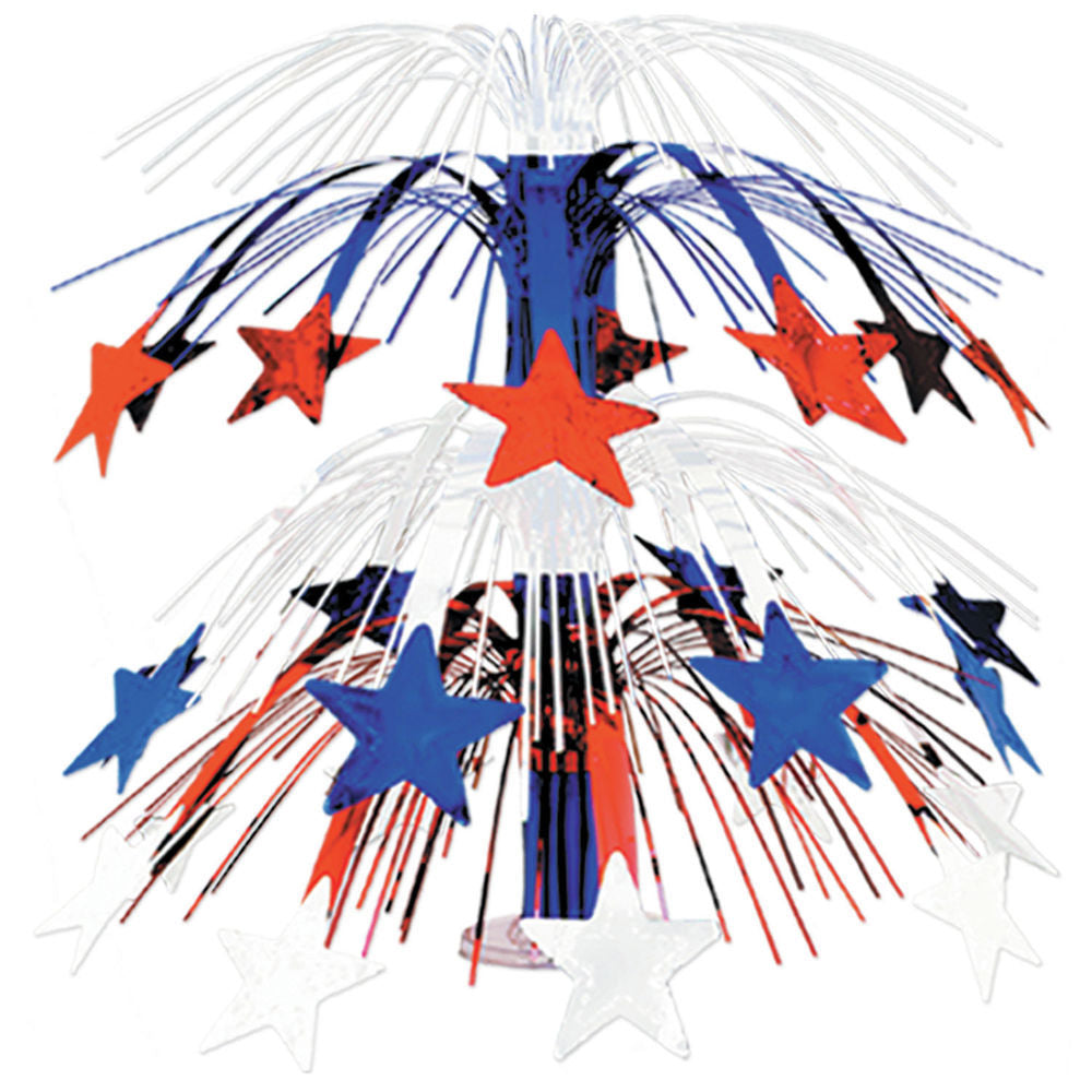 Beistle 4th Of July Star Centerpiece Cascade Decor 1 Beistle 4th Of July Star Centerpiece Cascade Decor