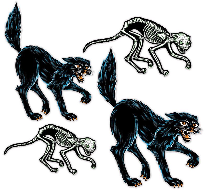 Beistle Vintage Halloween - Jointed Cats 1 Beistle Vintage Halloween - Jointed Cats