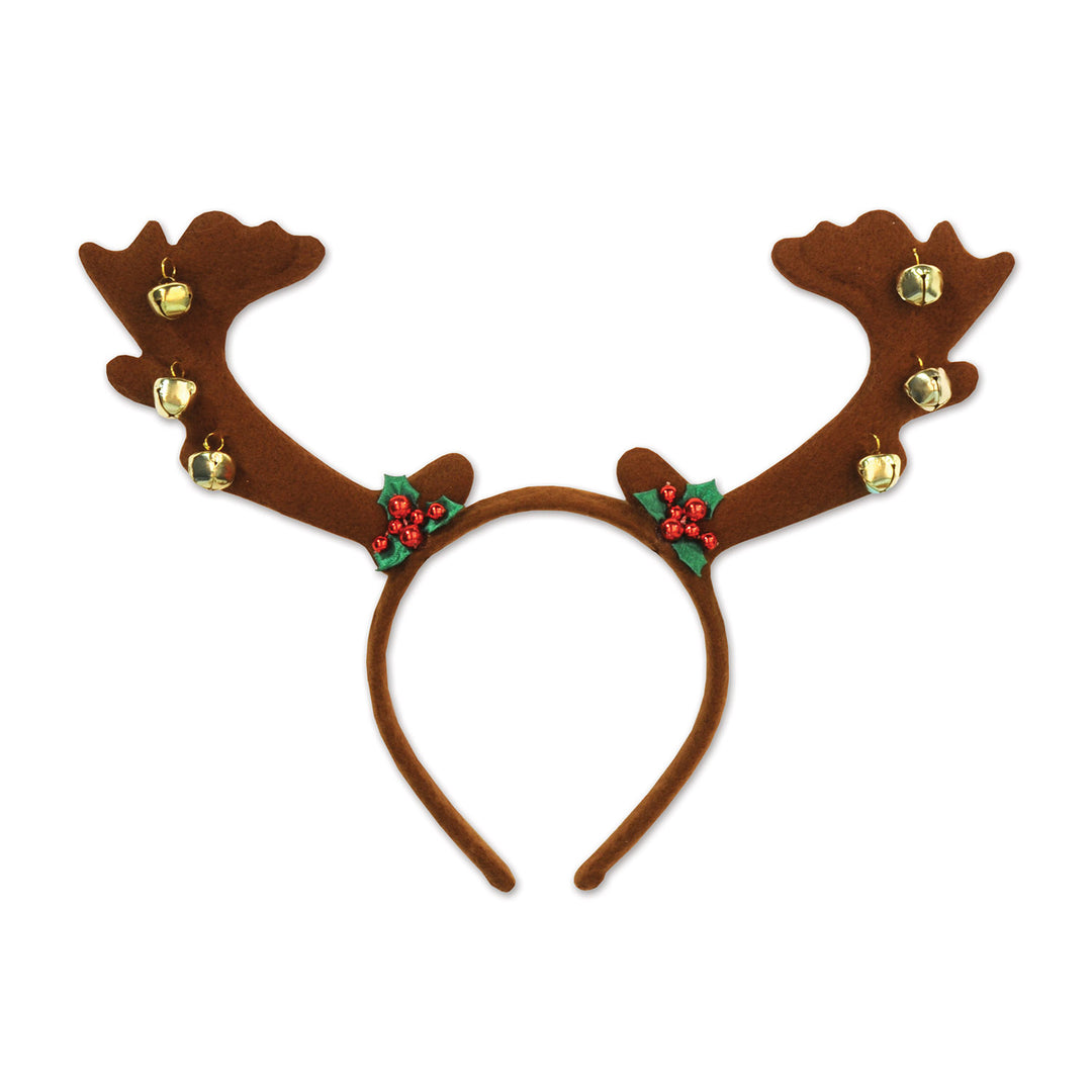 Beistle Reindeer Antlers W/Bells 1 Beistle Reindeer Antlers W/Bells