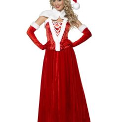 Smiffy's Luxury Miss Santa Costume Mrs. Claus Costumes
