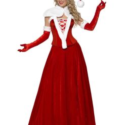 Smiffy's Luxury Miss Santa Costume Mrs. Claus Costumes