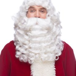 West Bay Professional Quality Teviron Santa Claus Wig And Beard Set Christmas Accessories