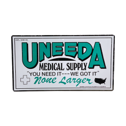 Trick Or Treat Studios Indoor Decor The Return Of The Living Dead - Uneeda Medical Supply Sign
