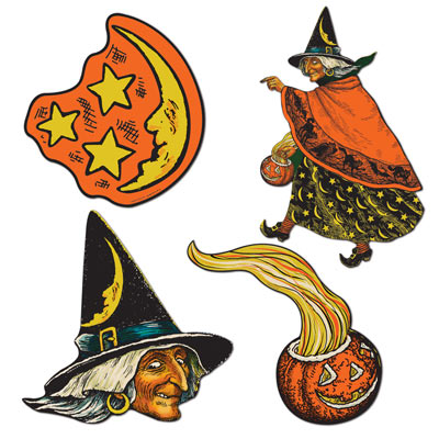 Beistle Vintage Halloween Vintage Beistle-Halloween Witch Cutouts 1 Beistle Vintage Halloween Vintage Beistle-Halloween Witch Cutouts